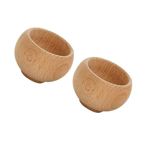 Produktbild: WESIEVYA 2St Tischspielzeug aus Holz Mini-Küchenspielzeug Kindergeschirr Spielzeug Puppenhausgericht interaktives Spielzeug kinderspielzeug Toy Simulationsgeschirr Geschirrspielzeug Hölzern