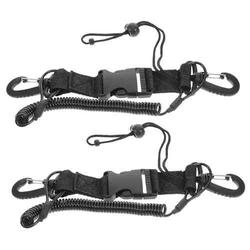 Produktbild: WESIEVYA 2st Tauchkameraseil Kameragurt Aus Seil Kameragurt Am Handgelenk Kamera-handschlaufe Federband Für Die Kamera Handschlaufe Für Die Kamera Kamera-handgriff-Lanyard Black Pu