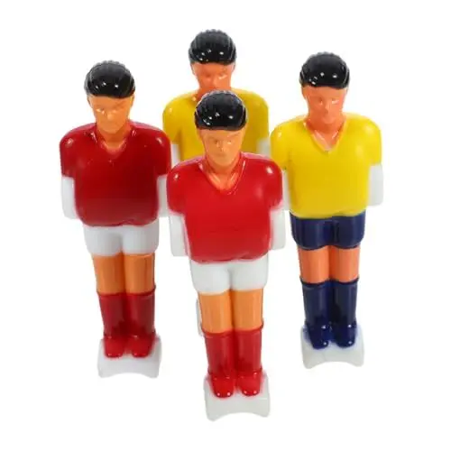 Produktbild: WESIEVYA 4 Stück Fußball Roboter Tischfußball Figur Desktop Fußball Männer Tischfußball Tischteile Tischfußball Puppen Tischfußball Maschine Zubehör Mini Fußball Spieler