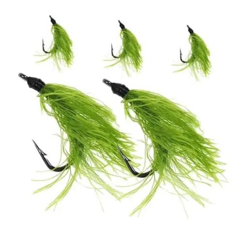 Produktbild: WESIEVYA Innovatives Design 5 Stück Gras-Angelhaken Süßwasserkarpfen-ersatz Schwimmende Angelschnur Angelausrüstung Für Fischer
