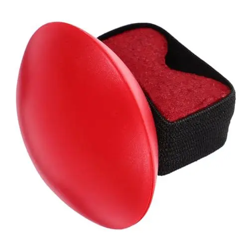 Produktbild: WESIEVYA Fingersandei Ukulele-Finger-Sandhammer Maraca-Fingerhammer Sand-Shaker-Instrument musikinstrumente musik instrumente Begleitinstrument für Ukulele Begleitung Sandhammer Plastik rot