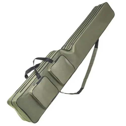 Produktbild: WESIEVYA Fishing Für Angelruten Angel Für Angeln Angelruten Halterung Werkzeug-organizer- Rutentasche Angeltaschen Für Zusammenklappbarer Angelrutenkoffer Oxford-stoff
