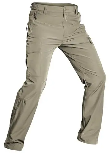 Produktbild: Wespornow Wanderhose-Herren-Outdoor-Hosen-Sommer-Trekkinghose-Atmungsaktiv-Outdoorhose-Stretch-Schnell-Trockend-Lang-Funktionshose-Männer mit 5 Taschen (Salbeigrün, 32)