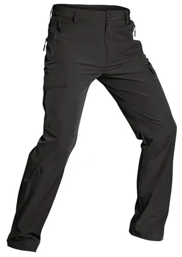 Produktbild: Wespornow Wanderhose-Herren-Outdoor-Hosen-Sommer-Trekkinghose-Atmungsaktiv-Outdoorhose-Stretch-Schnell-Trockend-Lang-Funktionshose-Männer mit 5 Taschen (Schwarz, 38)
