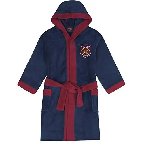 Produktbild: West Ham United FC - Herren Fleece-Bademantel - Offizielles Merchandise - ideales Geschenk für Fußballfans - XXL