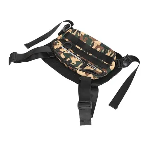 Produktbild: Weste-Brusttasche, Modische Sport-Brusttasche, Verstellbarer Riemen, Netz-Design, Camouflage, für Outdoor-Training