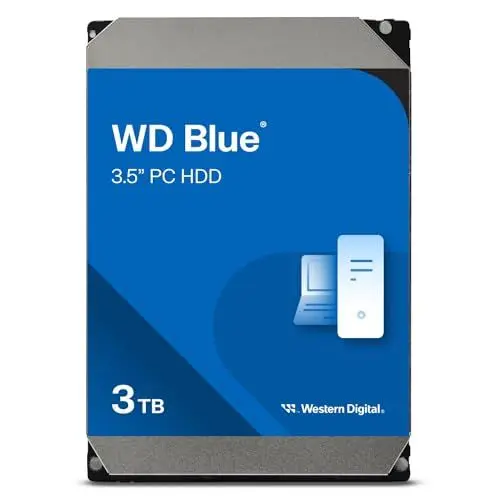 Produktbild: Western Digital WD Blue 3To SATA 3.5p PC 6 Gb/s HDD