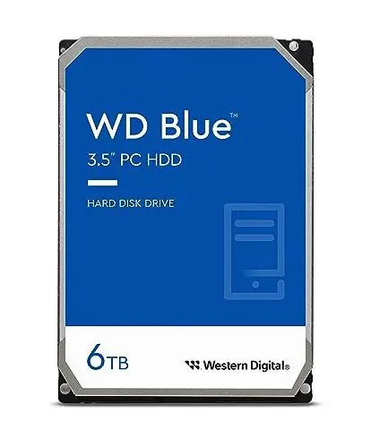 Produktbild: Western Digital WD Blue 6To SATA 3.5p PC 6 Gb/s HDD