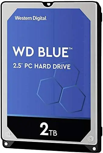 Produktbild: Western Digital Blue™ Mobile 2TB Interne Festplatte 6.35cm (2.5 Zoll) SATA III WD20SPZX Bulk