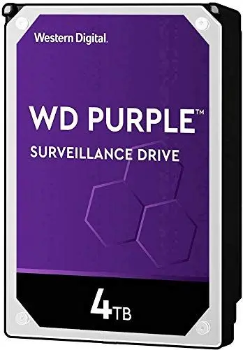 Produktbild: Western Digital Purple? 4 TB interne Festplatte 8,9 cm (3,5 Zoll) SATA III WD40PURZ Lose