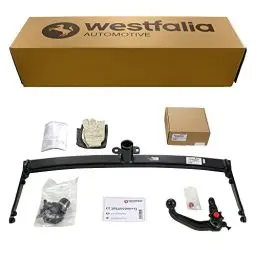 Produktbild: Westfalia Abnehmbare Anhängerkupplung für VW Golf 7 Limo (BJ 06/14-06/20), T-Roc (07/17-), Audi A3 (06/14-06/16), Q2 (11/16-), Skoda Octavia 3, Seat Leon 3 (06/14-01/20) - inkl 13-pol fzg-spez E-Satz
