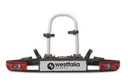 Produktbild: Westfalia Bikelander Classic Fahrradträger für die Anhängerkupplung | Kupplungsträger für 2 Fahrräder | E-Bike geeignet | zusammenklappbar, schwarz