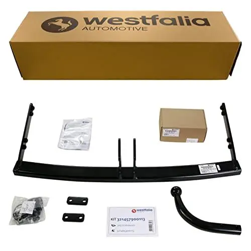 Produktbild: Westfalia starre Anhängerkupplung für VW Golf 4 Limousine und VW Bora Limousine (BJ 08/1997-06/2005) - im Set mit 13-poligem fahrzeugspezifischem Westfalia Elektrosatz