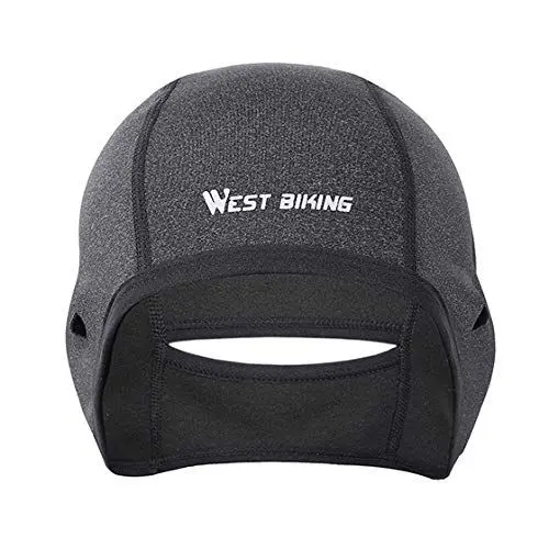 Produktbild: WESTGIRL Fahrradmütze unter mit Brillen-Loch, Winddichte Warme Fahrradhelm Mütze, Fahrrad Wintermütze Herren Damen Mütze, Radmütze