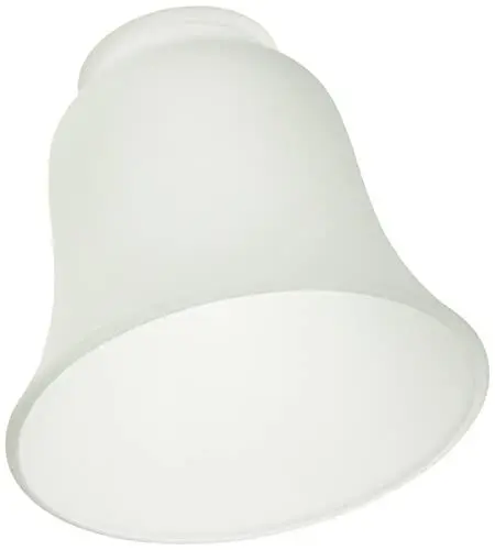 Produktbild: Westinghouse Lighting 8703640 4,3 cm Lampenschirm aus satiniertem Glas, Glockenform, weiß, 12.1 x 12.1 x 11.1 cm