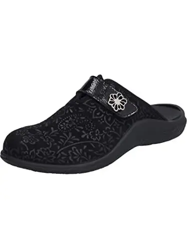 Produktbild: Westland Damen Pantoffeln Roubaix 01,Weite G (Normal),Wechselfußbett,Filz-Pantoffeln,kuschelig warm,Herbst,Winter,Mules,schwarz,36 EU / 3 UK