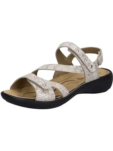 Produktbild: Westland Damen Riemchensandalen Ibiza 70,Weite G (Normal),Wechselfußbett,Sommerschuhe,Freizeitschuhe,offene Schuhe,beige-Kombi,44 EU / 9.5 UK