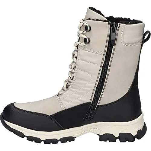 Produktbild: Westland Damen Snowboots Chambery 02,Weite G (Normal),Wechselfußbett,wasserdicht,Schneestiefel,Schneeschuhe,schwarz-Offwhite,38 EU / 5 UK