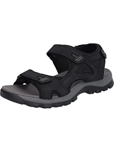 Produktbild: Westland Herren Klassische Sandalen Auxerre 01,Weite G (Normal),Sandaletten,klettsandalen,bequem,Sommerschuhe,schwarz,40 EU / 6.5 UK