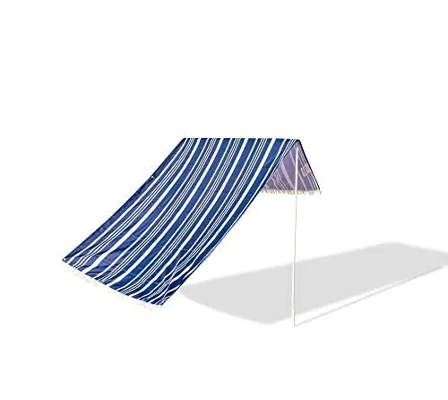 Produktbild: WESTMANN Sonnensegel für Strand & Outdoor | 148x220 cm Blau | Pop-up Strandzelt Set mit Befestigungsheringen | Strandmuschel inkl. UV Schutz