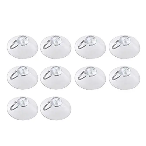 Produktbild: Westmark 10 Saughaken, ø 2 cm, Rund, Kunststoff/Metall, Transparent/Silber, 531822E1