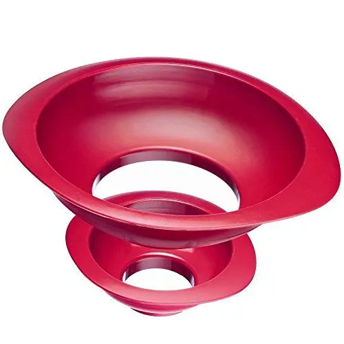 Produktbild: Westmark 2 Einmach-/Marmeladen-Trichter, Trichter-Set, Einfüllstutzen-Durchmesser: 4,2/7,5 cm, Kunststoff, Rot, 11552270