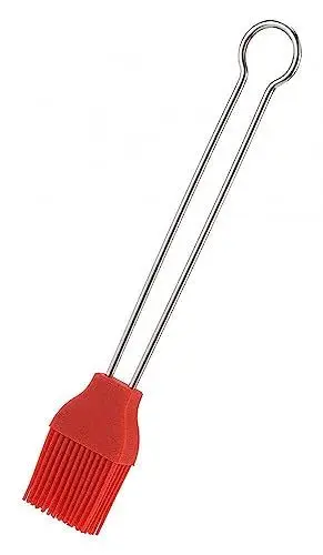 Produktbild: Westmark Brat- und Backpinsel, Länge: 20 cm, Silikon/Rostfreier Edelstahl, Silicone, Rot/Silber, 15432270