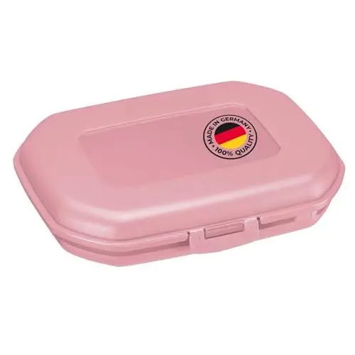 Produktbild: Westmark Brotdose/Snackbox -Mini- 300 ml, mit Klick-Verschluss, Höhe: ca. 3,7 cm, Kunststoff, Rosa, 2351227P