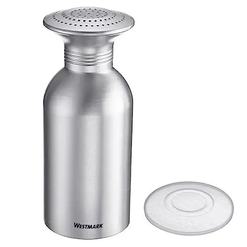 Produktbild: Westmark Gastro-Salzstreuer Omega – praktischer Gewürzstreuer für Gastronomie und Großküche, auch für Zucker geeignet, Salzdose mit Deckel – Aluminium, 650 ml