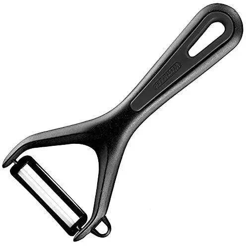 Produktbild: Westmark Gemüse- und Spargelschäler mit Keramikklinge und Ausstecher, Gentle, Schwarz, 281122E1