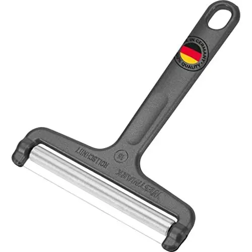 Produktbild: Westmark Käseschneider - Rollschneider mit verstellbarer Schnittstärke - Made in Germany - 100% rostfreier Edelstahldraht - Special Dark Edition (Anthrazit)