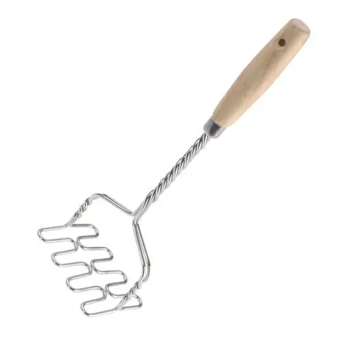 Produktbild: Westmark Kartoffelstampfer, Länge: 34 cm, Rostfreier Edelstahl/Holz, Silber/Hellbraun, 61272270