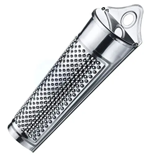 Produktbild: Westmark Muskatreibe, mit Vorratsfach zur Aufbewahrung von Muskatnüssen, Länge: 15 cm, Rostfreier Edelstahl, Silber, 11532270