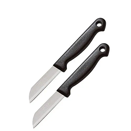 Produktbild: Westmark 2 Küchenmesser »Techno«, gerade, Klinge 7 cm, Kunststoff, Schwarz, 15.7 x 2.2 x 1 cm, 2-Einheiten