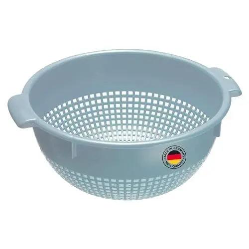 Produktbild: Westmark Seiher/Sieb, Mit Griffmulden und Aufsatzrasten, Kunststoff, Blau, 2126221B