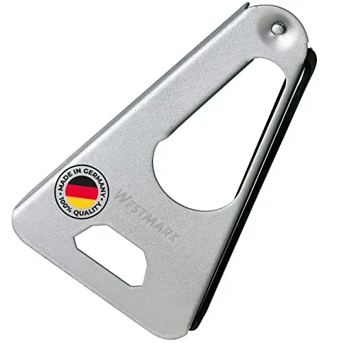 Produktbild: Westmark Vielzwecköffner mit Gummi-Lippe, Glas- und Flaschenöffner/Deckelöffner, Länge: 17 cm, Stahl/Gummi, Twist, Silber, 10502270