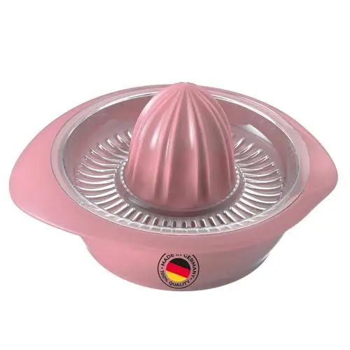 Produktbild: Westmark Zitronen-/Zitruspresse mit Behälter, Durchmesser: 18,7 cm, Fassungsvermögen: 350 ml, Kunststoff, Limetta, Rot, 3091227P