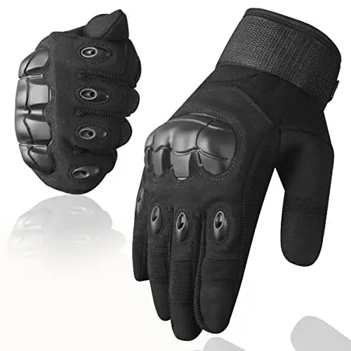 Produktbild: WESTWOOD FOX WFX Motorradhandschuhe, Motorrad, Herren/Damen, Vollfinger, Touchscreen, Mountainbike-Handschuhe, Premium-Hartschale, Rennradfahren, MTB, Reiten, Rennen, Radfahren, Wandern, Schwarz, M