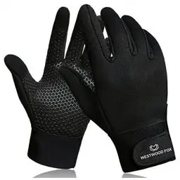 Produktbild: WESTWOOD FOX WFX Thermo-Handschuhe, Winter-Fahrradhandschuhe, Thinsulate, Touchscreen, leicht wasserdicht, rutschfest, Winddicht, Herren-Handschuhe, Geschenke für Männer und Frauen, Schwarz, M