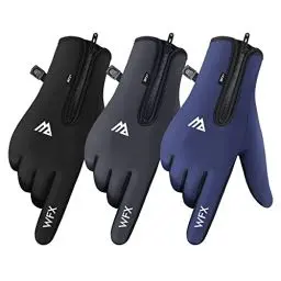 Produktbild: WESTWOOD FOX WFX Winterhandschuhe Touchscreen Anti-Rutsch Warme Handschuhe Winddicht Thermo Sport Radfahren Handschuhe für Herren & Damen Outdoor Fahrrad Handschuhe Fahren (Grau, XL)