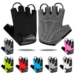 Produktbild: Westwood Fox Fahrradhandschuhe Halbfinger Unisex Gepolsterte Griffe Handfläche Fahrrad Sommer Reiten MTB Fahrrad Handschuhe für Männer Frauen rutschfest Fingerlos Kurz Mountainbike Ride