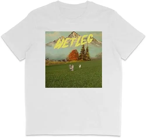 Produktbild: Wet Leg - Chaise Longue - Organic - Indie Pullover Men's Crewneck T-Shirt Short Sleeve Top Unisex Pure Cotton Tee White XL