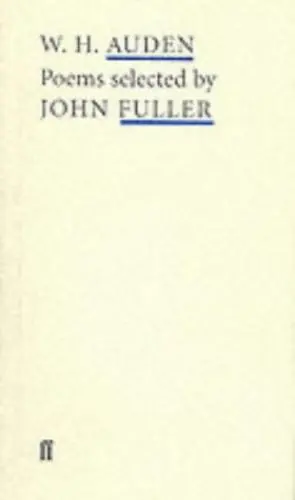 Produktbild: Wh Auden Poems