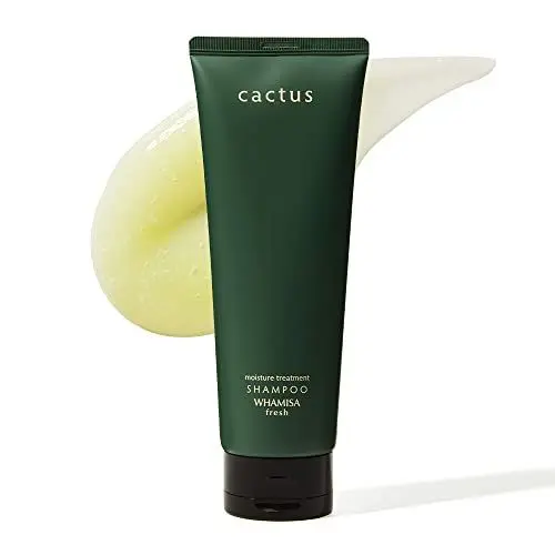 Produktbild: Whamisa Frisches Kaktus-Shampoo, Kaktus-Extrakt, natürliches Tensid, erfrischend, feuchtigkeitsspendend, pflegend, glättend, schützend für geschädigtes Haar