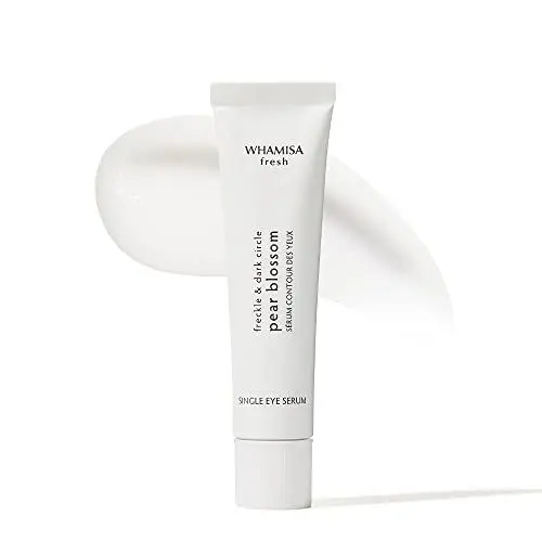 Produktbild: Whamisa Pear Blossom Single Eye Serum, Augenringe, dunkle Flecken, feine Linien, Sommersprossen und Falten, Melasma, aufhellend und beruhigend 1 Fl. Unzen / 30 ml