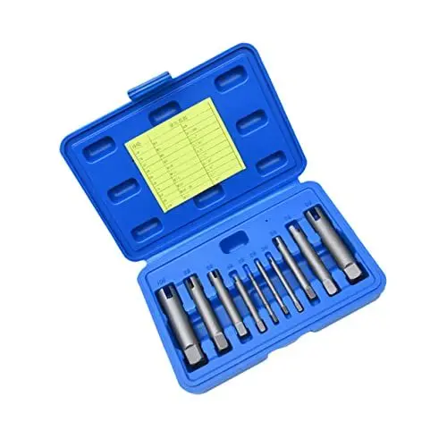 Produktbild: WHAMVOX 10 Teiliges Schraubenausdreher Set Für Beschädigte Schrauben Robuste Ausdreher Aus Mit Praktischer Effizientes Entfernen Von Gebrochenen Bolzen Und