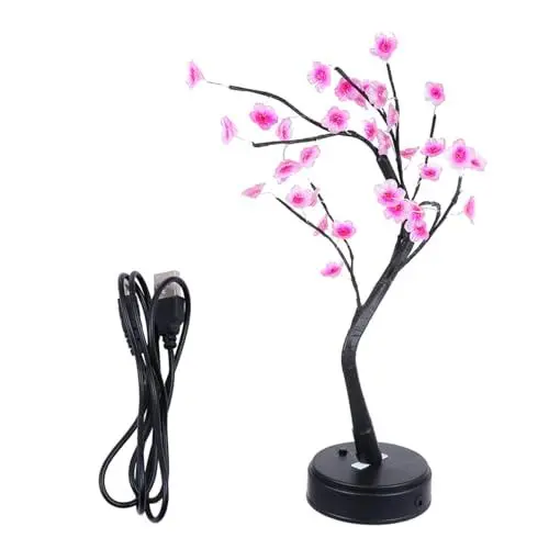 Produktbild: WHAMVOX -nachtlicht Nachtlichtlampe Kompakte Und Leichte Tischlampe Im Pflaumenbaum-design