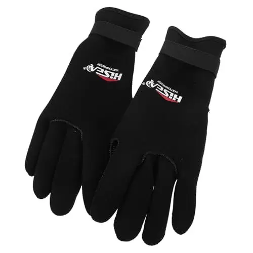 Produktbild: WHAMVOX 1 Paar Keine Handschuhe zum Tauchen Tauchhandschuhe Kajakhandschuhe Turnhandschuhe ruderboot neopren Handschuhe Dive rutschfeste Handschuhe zum Schwimmen Schnorchelhandschuhe Black