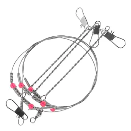 Produktbild: WHAMVOX Angelköder-Set 3-teilig Edelstahldraht Balance-vorfächer Tracer-rigs Für Das Meeresangeln Nachtangeln