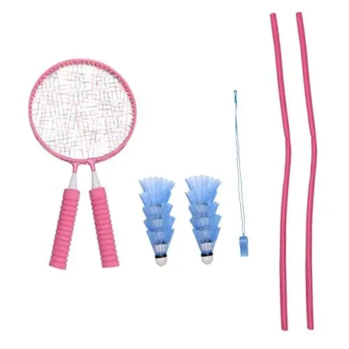 Produktbild: WHAMVOX 1 Set Badmintonschläger Badminton Set Für Outdoor Sportarten Freizeitspielzeug Für Inklusive 2 Schlägern Und 2 Federbällen Ideal Für Anfänger Und Schulen
